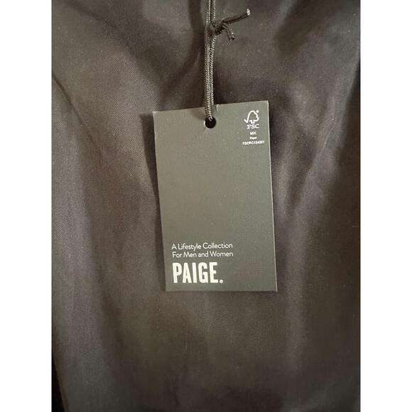 NWT Paige Zahra Lightweight One Shoulder Black Sleeveless Jumpsuit Size S * flaw - Picture 4 of 10